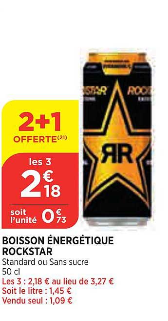 boisson énergétique rockstar