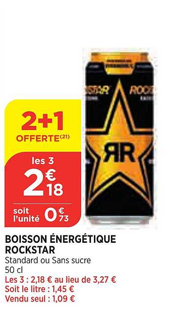 boisson énergétique rockstar