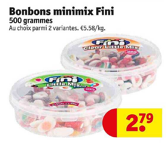 Bonbons Minimix Fini