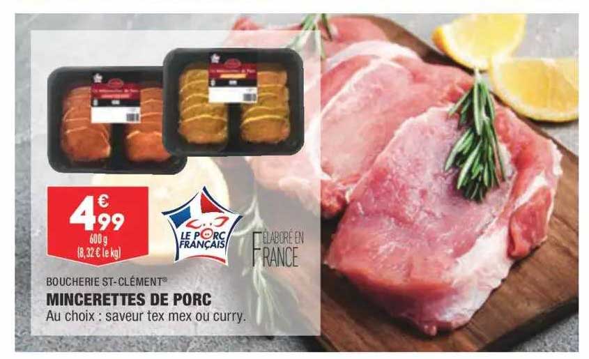 Boucherie St-clément Mincerettes De Porc