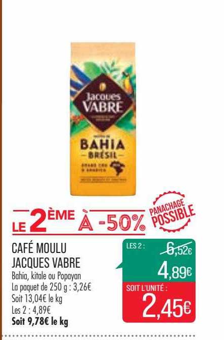 café moulu jacques vabre