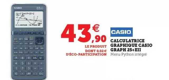 calculatrice graphique casio graph 25+ eII