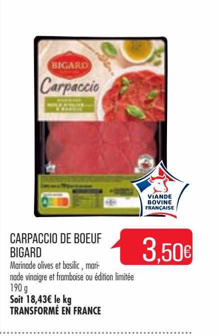 Carpaccio De Boeuf Bigard