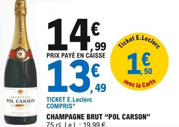 champagne brut "pol carson"