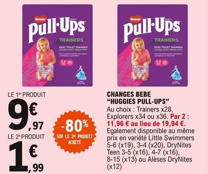 changes bébé "huggies pull-ups"