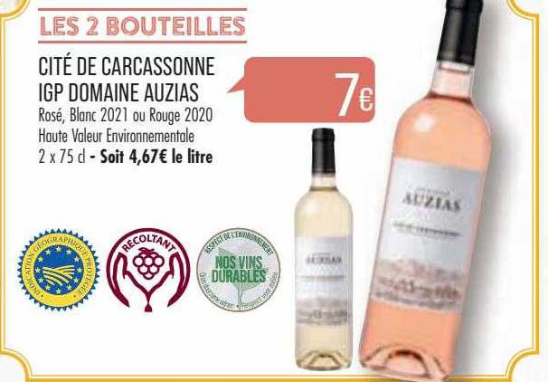 cité de carcassonne igp domaine auzias