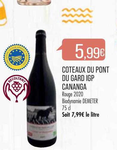 coteaux du pont du gard igp cananga