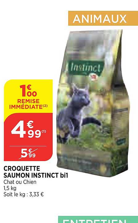 Croquette Saumon Instinct Bi1