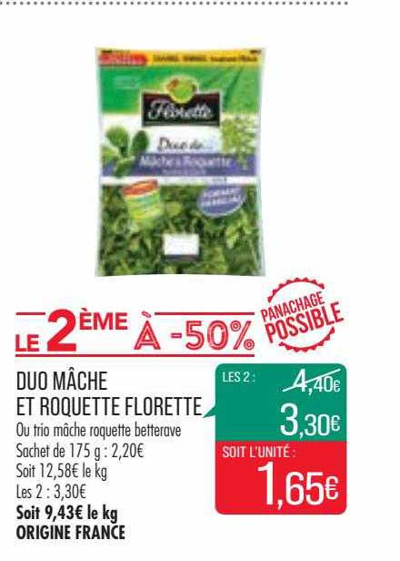 Duo Mâche Et Roquette Florette