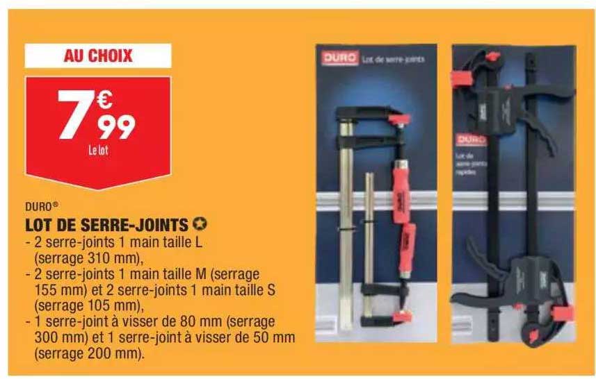 duro lot de serre-joints