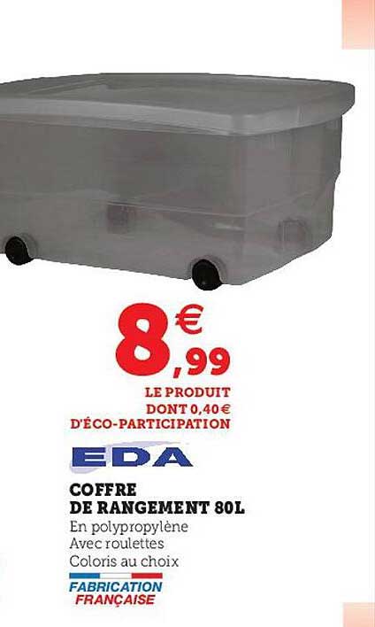 Eda Coffre De Rangement 80l