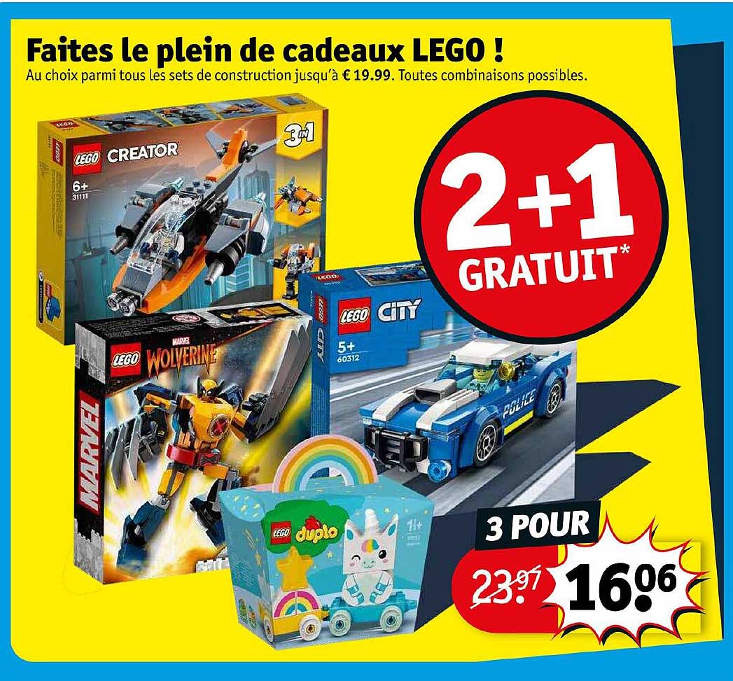faites le plein de cadeaux lego !
