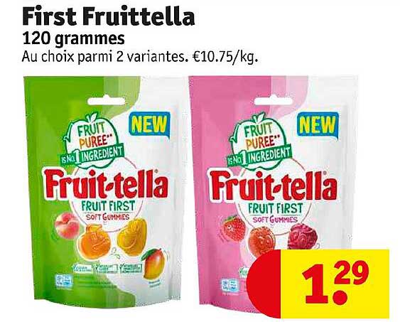 first fruittella 120 grammes