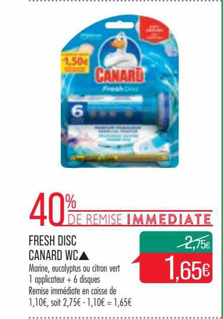 fresh disc canard wc