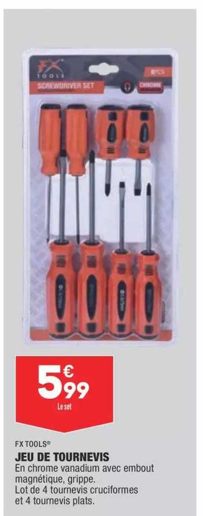 fx tools jeu de tournevis