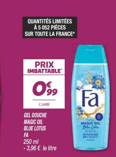 gel douche magic oil blue lotus fa