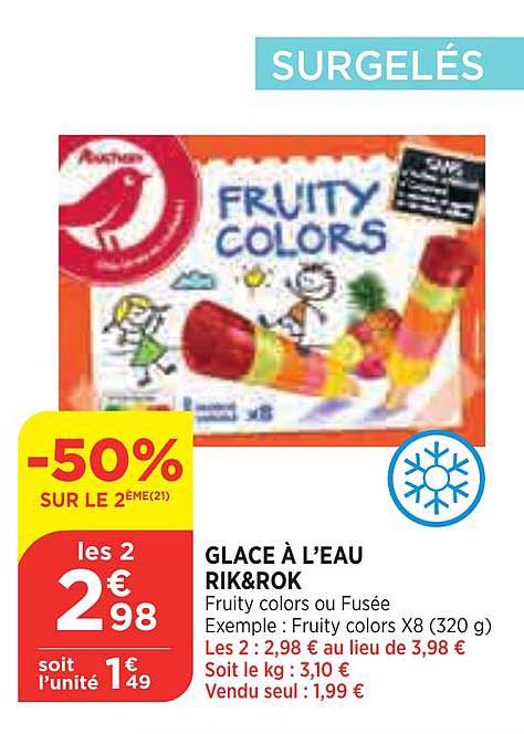 Glace à L'eau Rik&rok