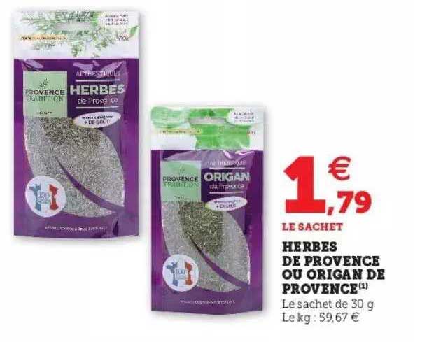 Herbes De Provence Ou Origan De Provence