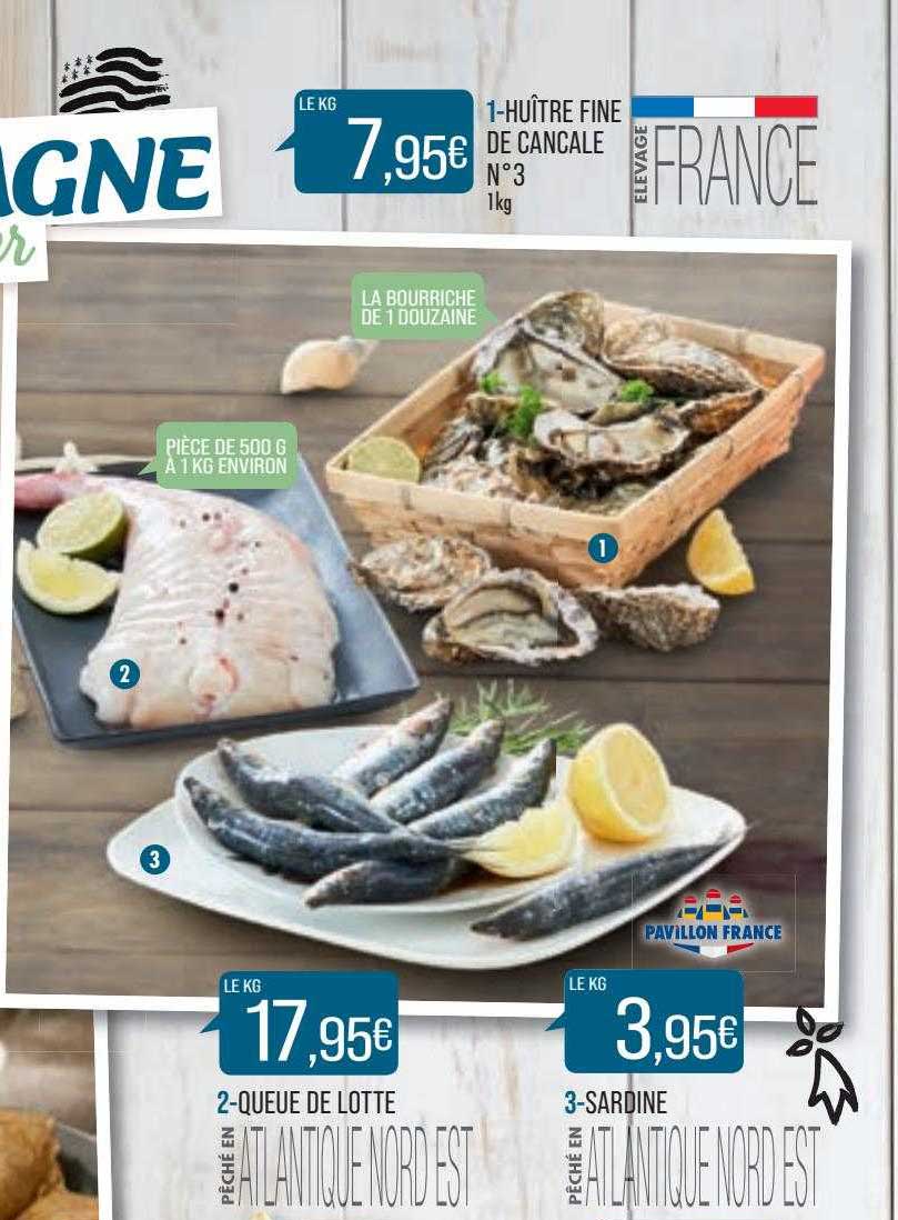 Huître Fine De Cancale, Queue De Lotte, Sardine