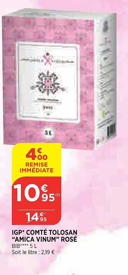 igp comté tolosan "amica vinum" rosé