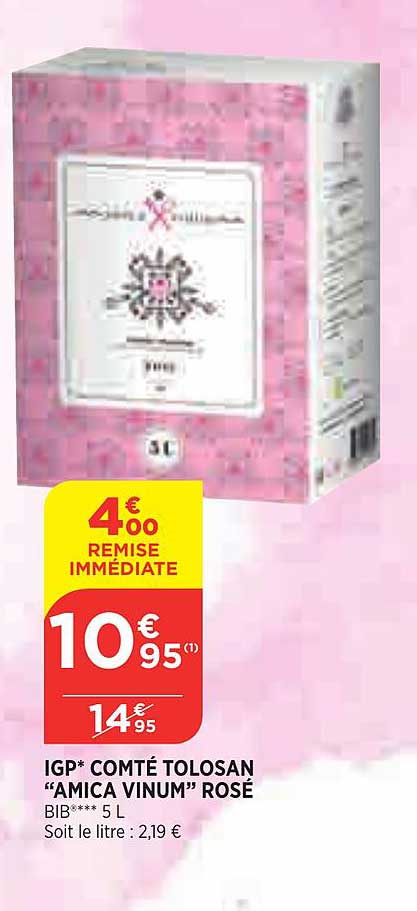 igp comté tolosan "amica vinum" rosé