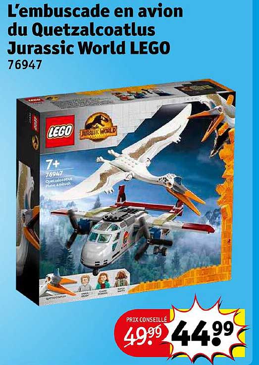 l'embuscade en avion du quetzalcoatlus jurassic world lego