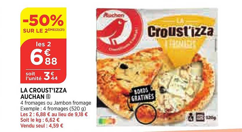 La Croust'izza Auchan