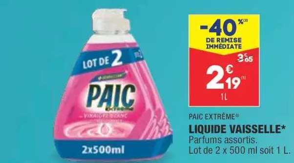 Liquide Vaisselle* Paic Extrême®