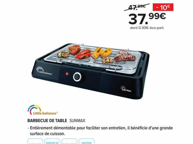 little balance barbecue de table