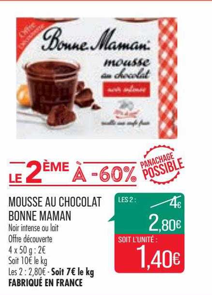 Mousse Au Chocolat Bonne Maman