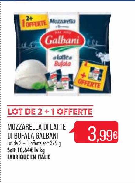 Mozzarella Di Latte Di Bufala Galbani
