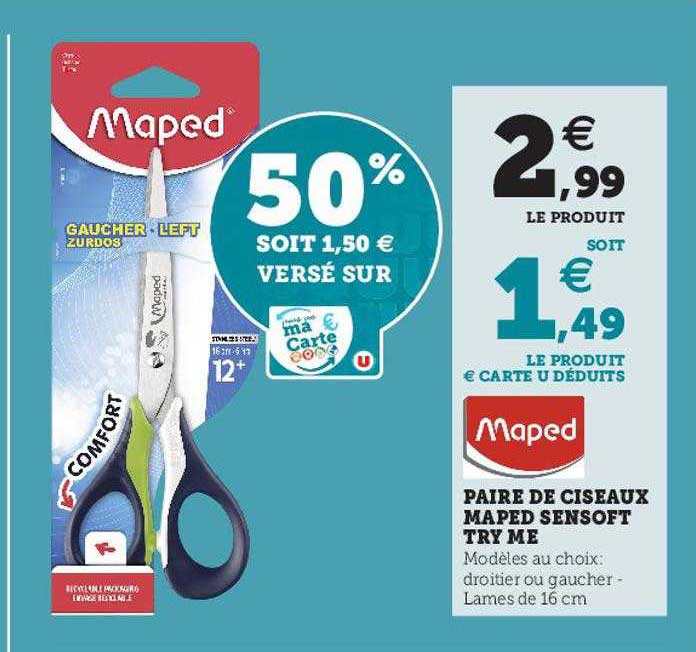 paire de ciseaux maped sensoft try me