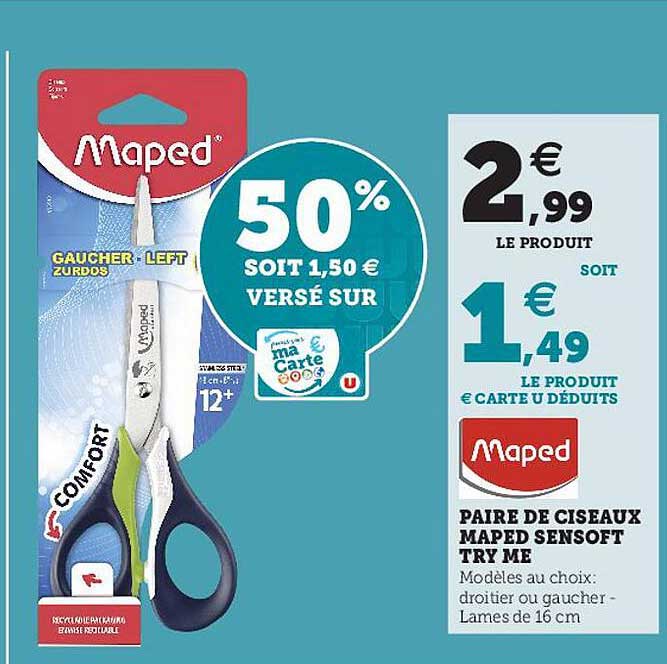 paire de ciseaux maped sensoft try me