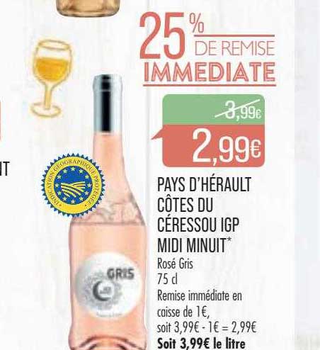pays d'hérault côtes du céressou igp midi minuit