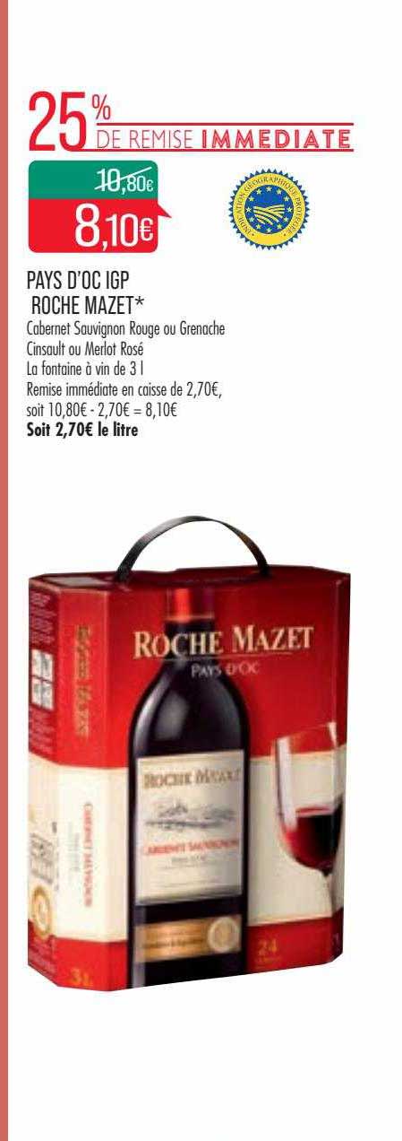pays d'oc igp roche mazet