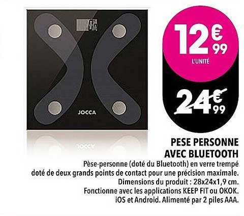 pèse personne avec bluetooth