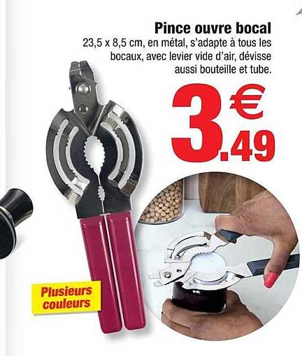 pince ouvre bocal