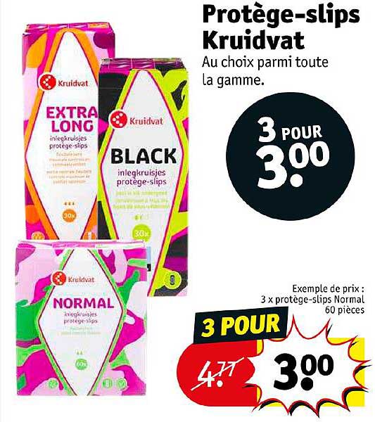 protège-slips kruidvat