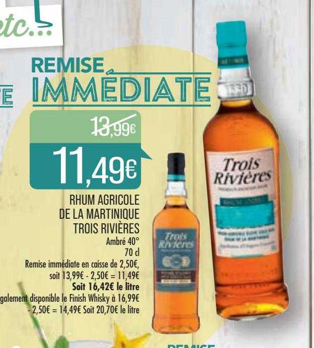 rhum agricole de la martinique trois rivières