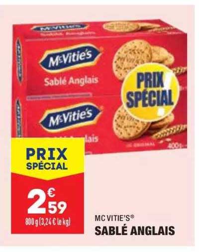 sablé anglais mc vitie's