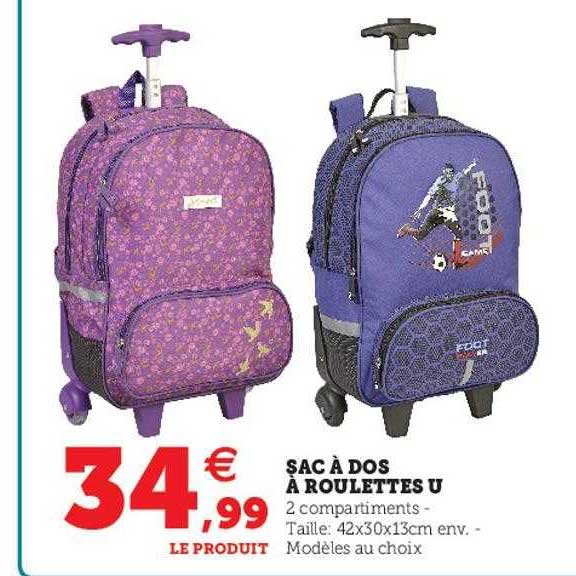 Sac à Dos à Roulettes U
