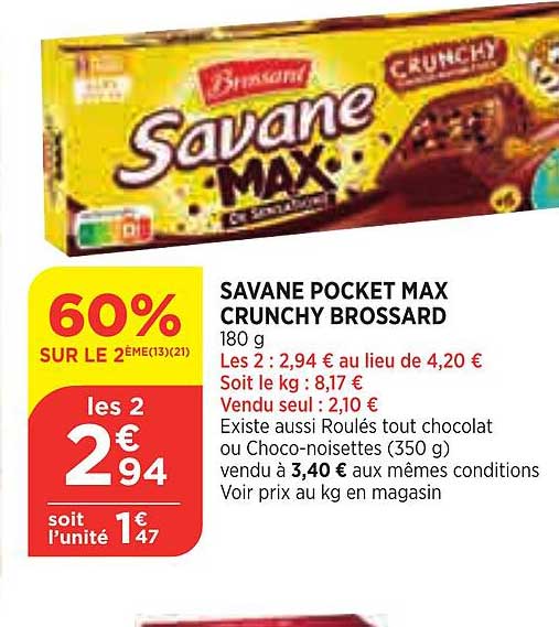 Savane Pocket Max Crunchy Brossard
