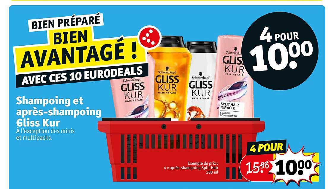shampoing et après-shampoing gliss kur