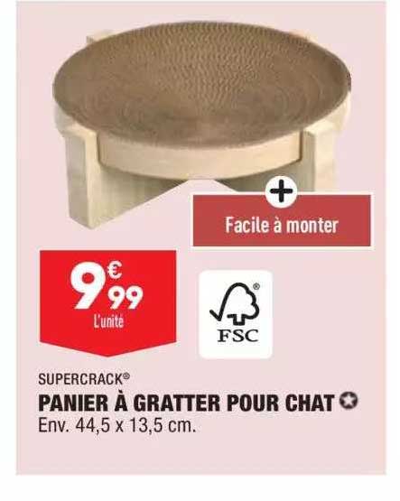 supercrack panier à gratter pour chat