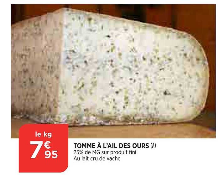Tomme à L'ail Des Ours