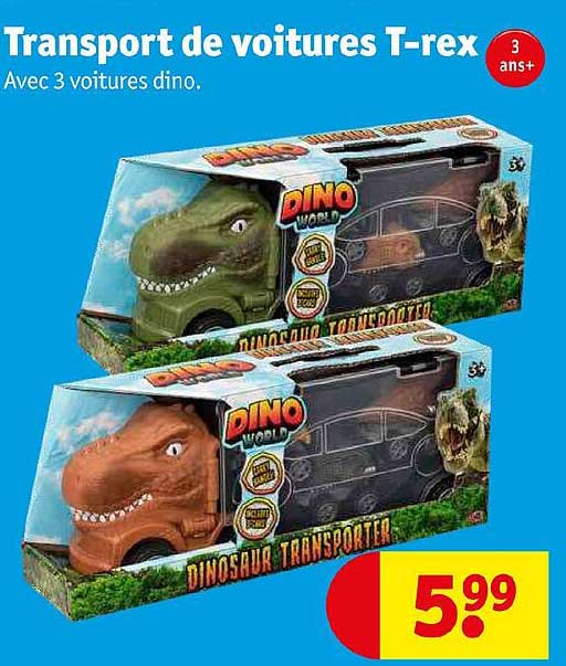 transport de voitures t-rex