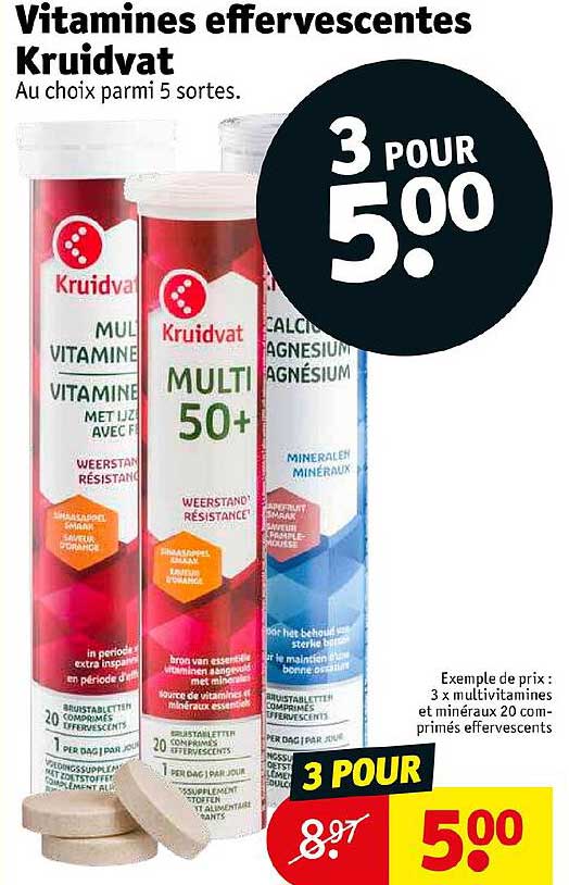 vitamines effervescentes kruidvat