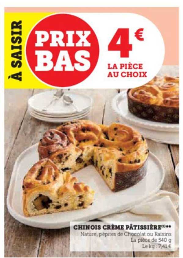 chinois crème pâtissière