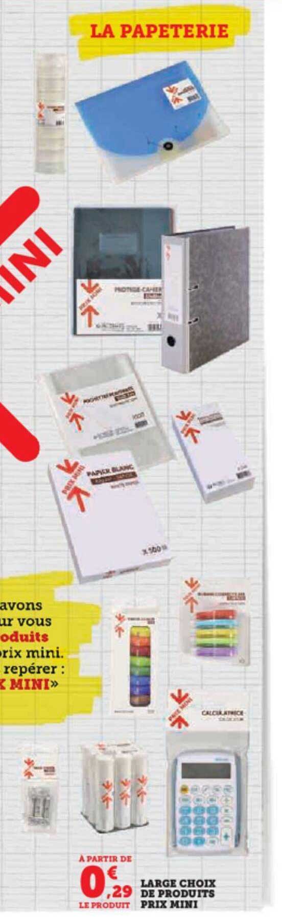 large choix de produits prix mini