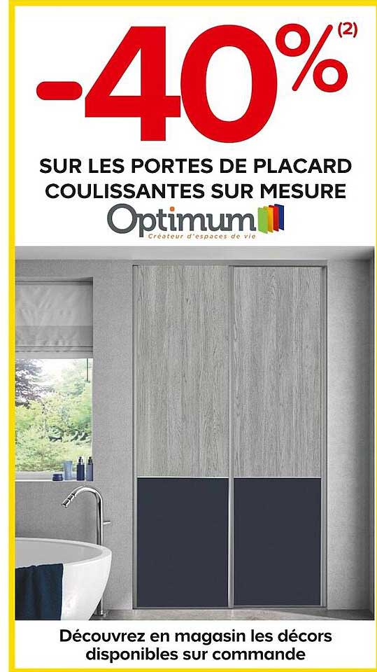 les portes de placard coulissantes sur mesure